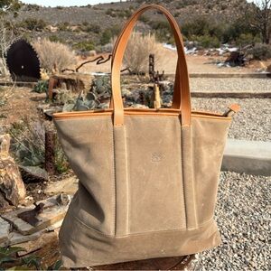Il Bisonte Suede Tote Bag